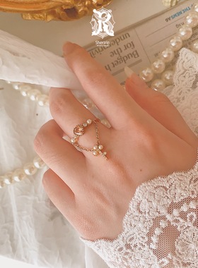 |甜心蜜语戒指甜美风粉色吊坠