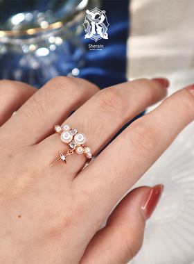 sherain诗觅雨月光女星月戒指