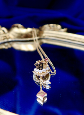 Sherain | 诗觅雨 疯帽子先生吊坠925银甜美童话主题气质百搭款