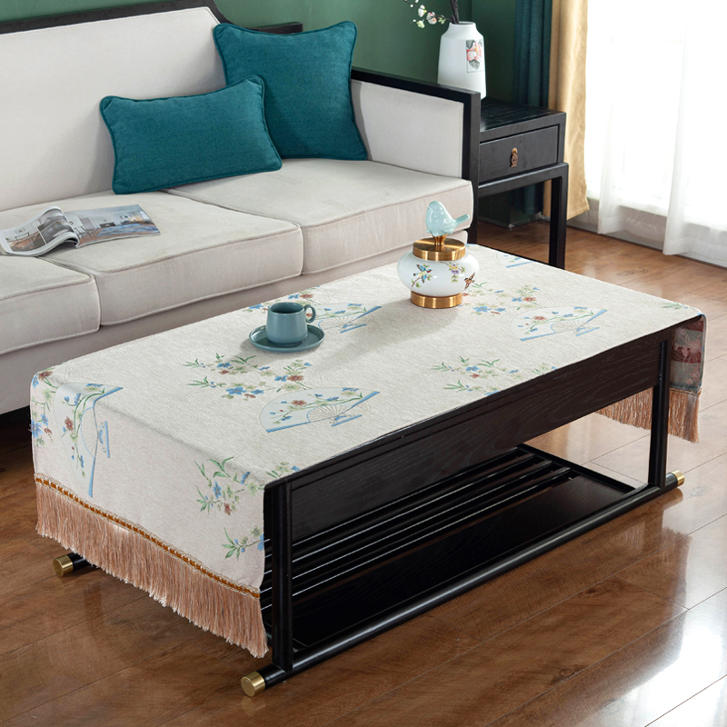 新中式茶几巾桌布布艺中国风台布茶几垫茶几布桌垫子长方形书桌布