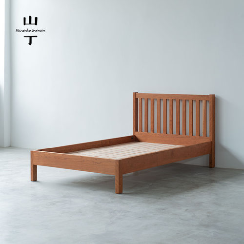 山丁复古FAS级主次卧实木床