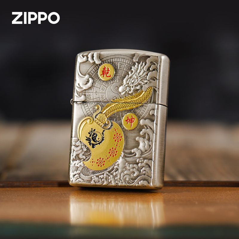 zippo鸿运当头熏银盔甲斧转乾坤
