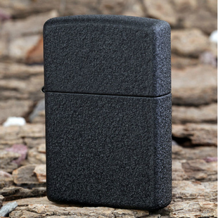 ZIPPO打火机原装正品 打火机正版防风煤油经典二战黑裂漆236