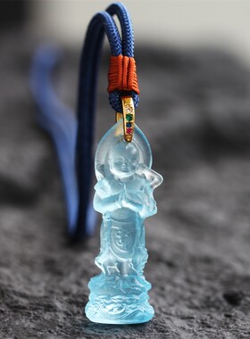 金童玉女吊坠佛家结缘项链礼物