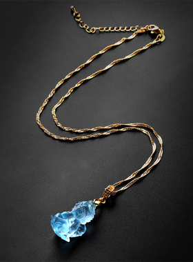 古法情侣琉璃百搭项链轻奢