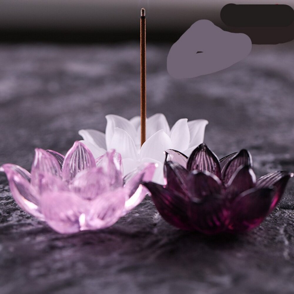 古法琉璃莲花香插佛堂香插摆件