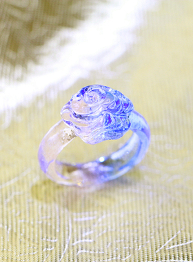 古法琉璃坊烧制戒指情人节礼品指环花之语饰品平安