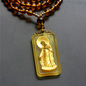 佛牌古法琉璃接引佛男女本命吊坠项链南无阿弥陀佛地藏观世音菩萨