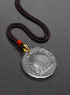 古法男女琉璃镶钻吊坠定风珠