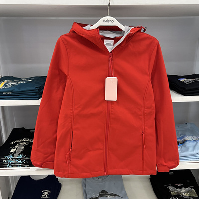 班尼路女装连帽软壳外套加绒防风保暖纯色户外运动外套88937961