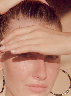 ins欧美Bidermann小众复古镀金撞色手工珐琅竹节大圆环耳圈圈耳环