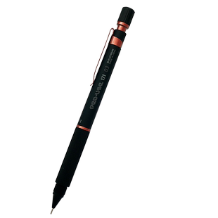 一航日本  PLATINUM黄铜限定色 低重心绘图自动铅笔 笔头可伸缩长笔尖绘画长针设计白金