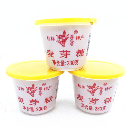 桂林特产纯正麦芽糖商用230g杯饴糖烘焙糖浆卤肉烤鸭上色糖稀