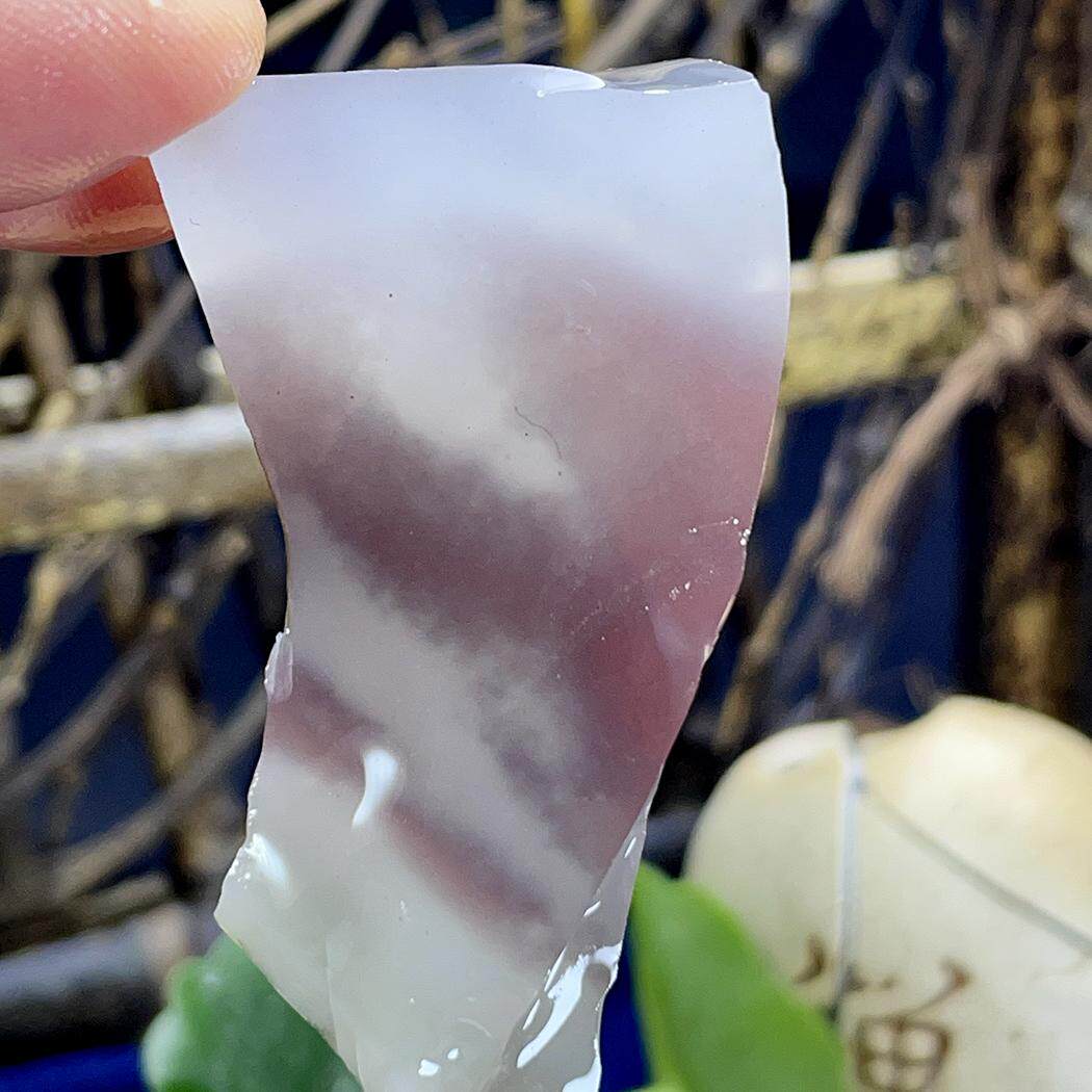 25克天然玉石玛瑙原石秦紫玉盐奇石