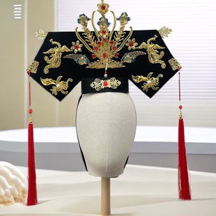 古风清朝旗头宫廷皇后贵妃太后娘娘配饰写真表演头饰复古国风发饰