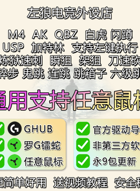 罗技cf鼠标宏usp炼狱穿越火支持宏G502雷镭蛇G102GPW2全鼠标通用