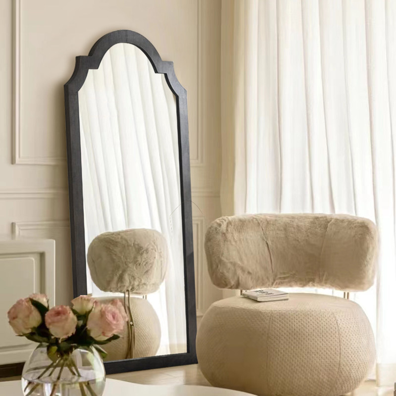 北欧简约家用落地穿衣镜定制客厅靠墙镜异形试衣镜壁挂全身镜置地