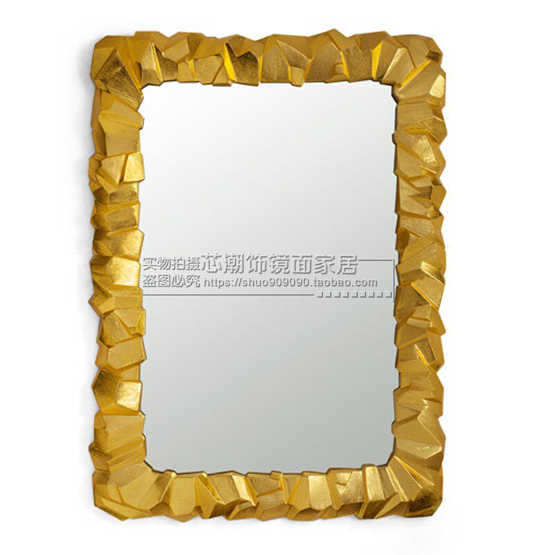 欧美式壁挂装饰镜玄关镜壁炉镜梳妆镜大厅餐边挂镜壁饰软装定制