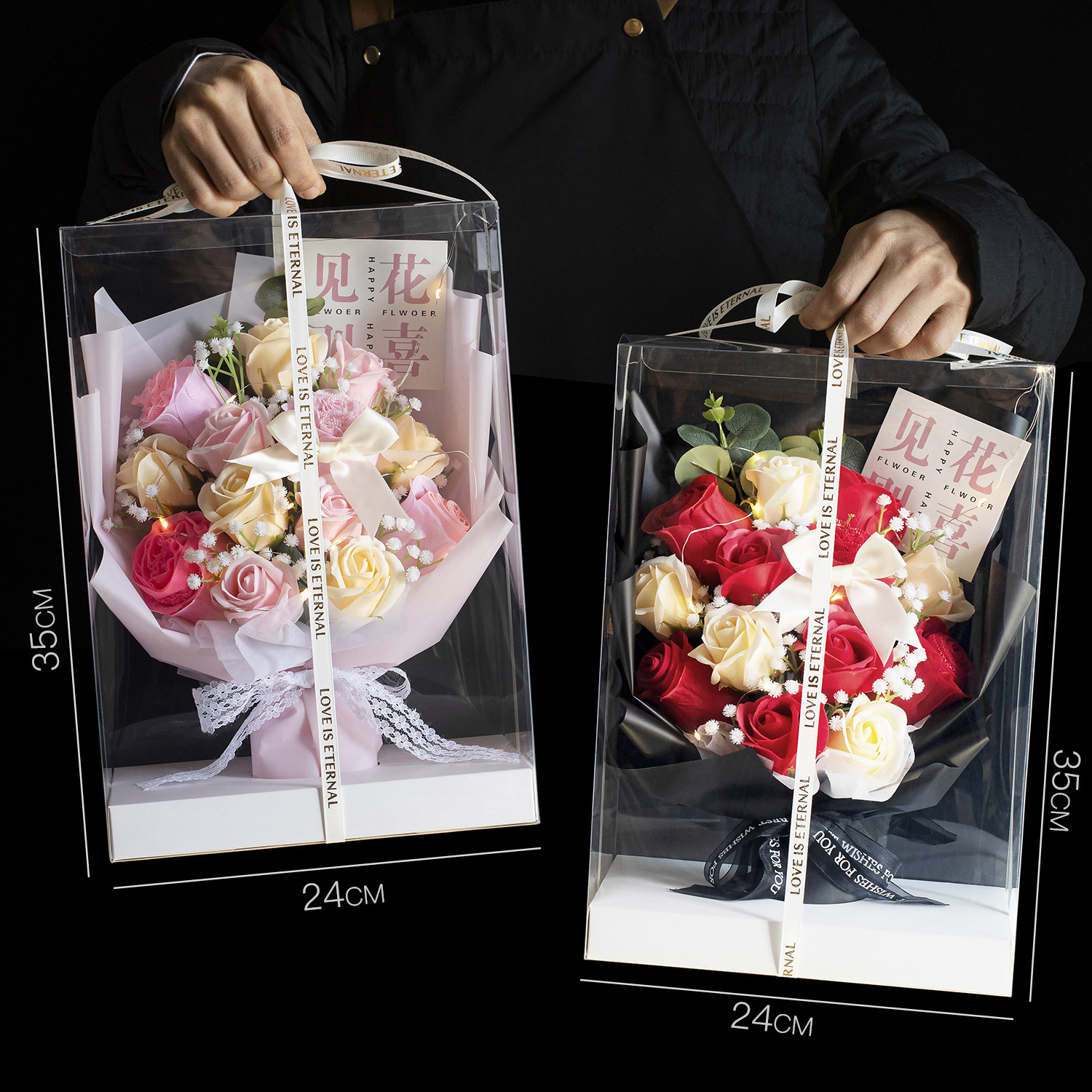 新年情人节生日礼物送女友情人老婆闺蜜惊喜实用浪漫玫瑰内裤花束