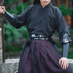 暮游記原创正品汉服男日常汉元素武侠风交领齐腰学生汉服男装