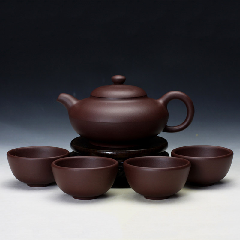 合欢/汉棠石瓢/周盘/雨农/一粒珠/仿古套具 国工范育君手制紫砂壶