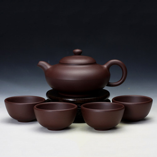 石瓢仿古套具范育君手制紫砂壶