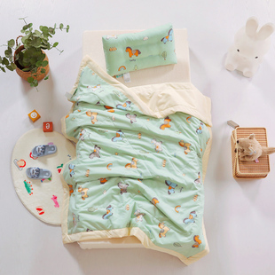 儿童夏凉被空调被可水洗棉被幼儿园午睡专用薄被子夏季宝宝小盖被