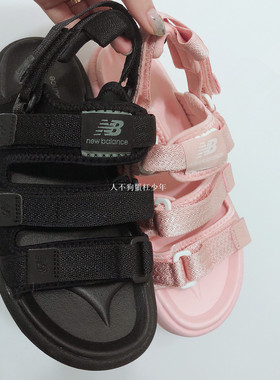 NEW BALANCE 韩国黑色粉色沙滩运动凉鞋情侣鞋SD3205BBW/PPC