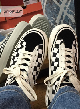 VANS BOLD NI 黑白棋盘格拼接低帮男女休闲鞋情侣板鞋VN0A3WLPR6R