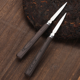 厂家直销茶刀不锈普洱古马茶刀茶具配件茶洗茶席黑茶茶刀茶针茶巾