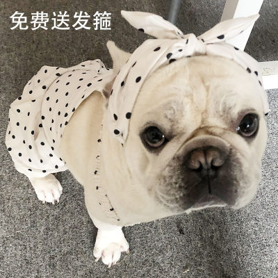 狗狗衣服泰迪法斗恶霸装中小型犬潮牌可爱博美宠物夏季薄款公主裙