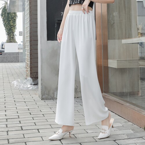 高腰休闲鑫宝路长裤垂感阔腿裤女