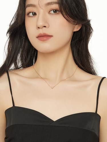 925纯银字母W项链女小众精致颈链