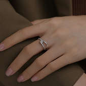 个性 925纯银灵蛇戒指可爱小众设计感男女通用酷潮时尚 2022年新款