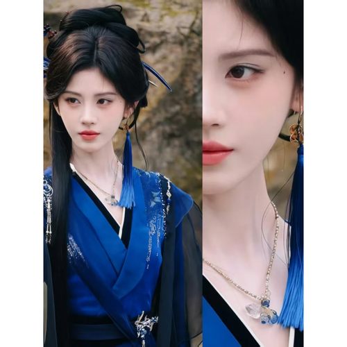 鞠婧祎来战阿戴同款耳环中式小众