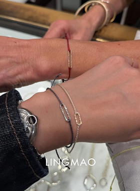 闪钻回纹针极细手链轻奢高级百搭