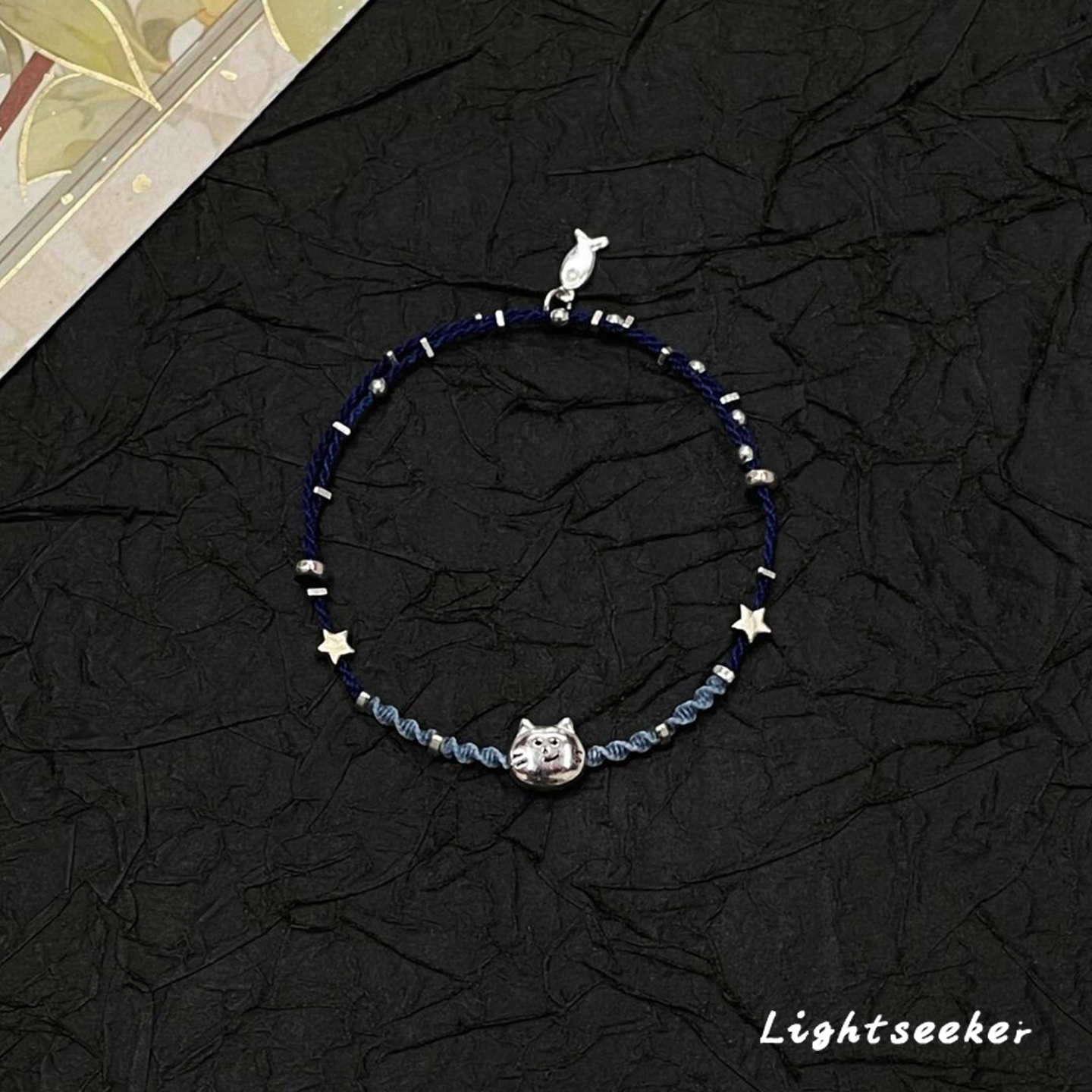 猫咪小鱼编织手链女款可爱高颜值