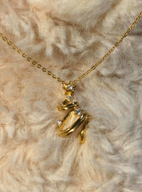 超闪星星许愿树圣诞项链轻奢小众