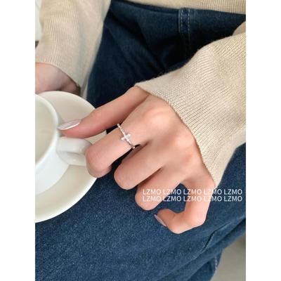 十字架戒指女冷淡风个性百搭小众
