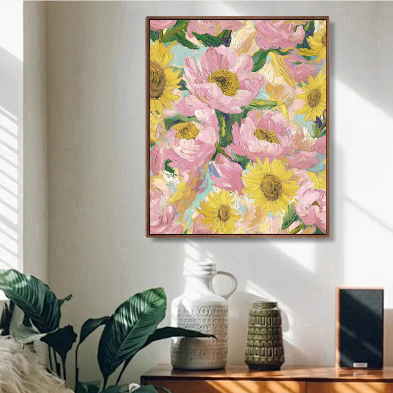 原创|《花朵》中古手绘油画限量