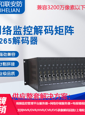 海康视频监控网络解码器矩阵电视墙拼接屏 DS-6A04UD、DS-6A08UD