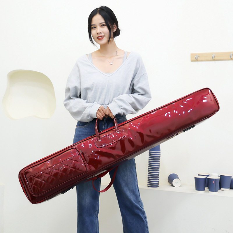 高档漆皮古琴包亮面双肩便携加厚可提可背古琴套古琴背包袋子