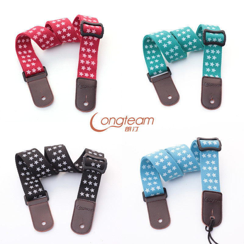 尤克里里软皮头尾钉背带ukulele棉质跨带肩带 乌克丽丽配件小吉他