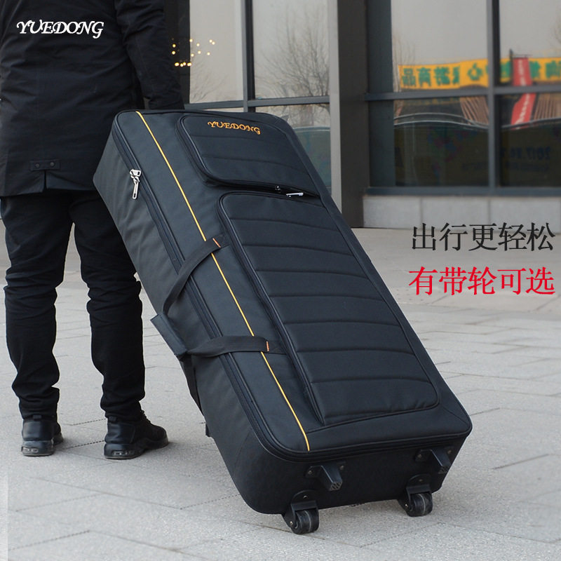 61键加厚电子琴包电子琴箱包通用带轮合成器包琴袋双肩背包琴套盒
