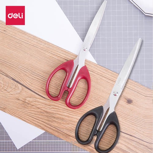 得力剪刀不易黏不易生锈