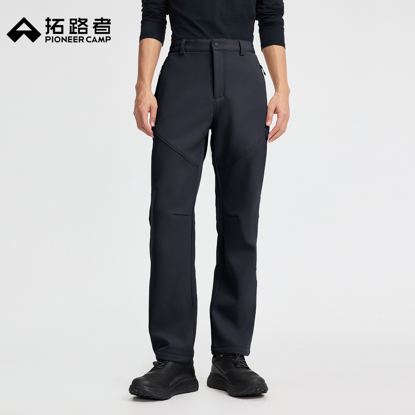 【藏狼软壳裤】拓路者户外登山徒步裤男冬加绒加厚保暖防风直筒裤