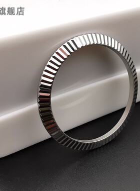 代用RLX datejust劳表41mm日志镀白金钢牙圈 手表配件