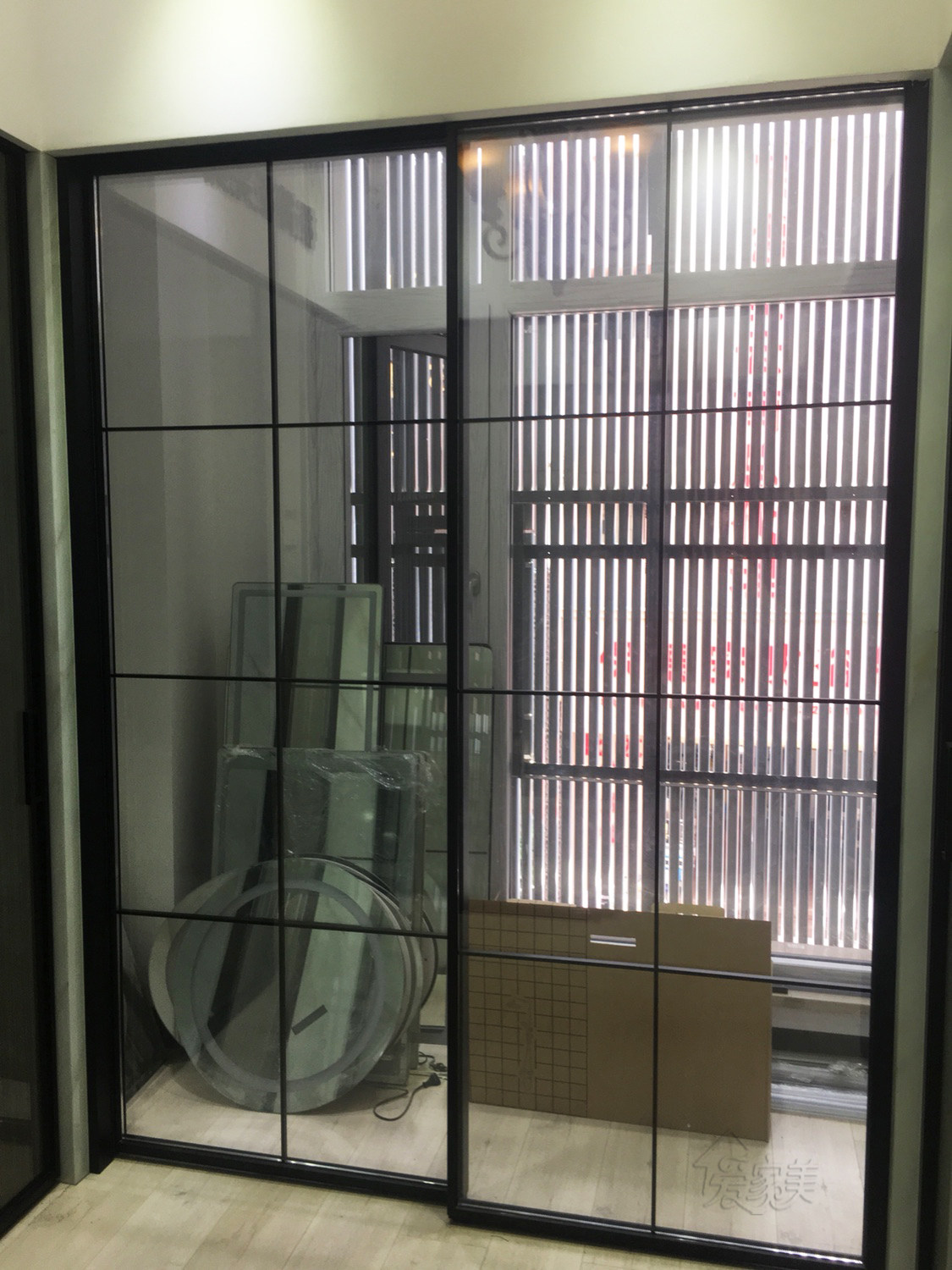 新品销西安镁铝合金厨房推拉门阳台卫生间门阳台折叠玻璃门隔断品