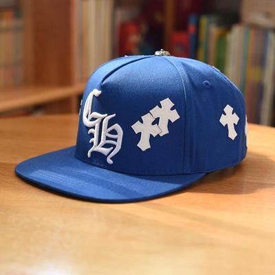 CH平沿帽子街头嘻哈皮十字架刺绣