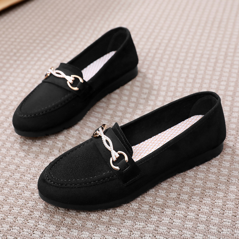 豆豆鞋女新款软底防滑